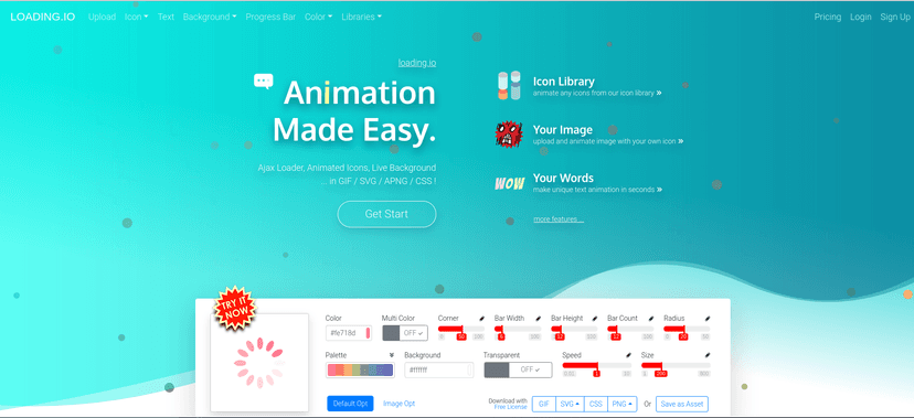 loading.io - Your SVG + GIF + PNG Ajax Loading Icons and Animation Generator With SVG, GIF, APNG, PNG Ajax Loading Icons