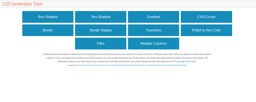 Generate CSS from a design