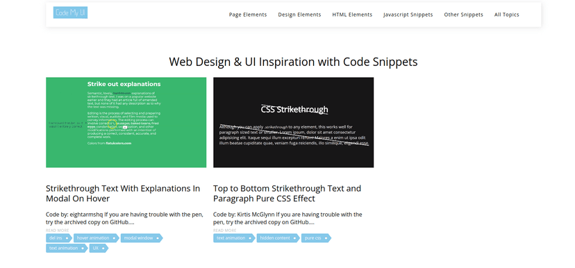 Codemyui is a web design and development blog that publishes articles and tutorials about the latest web trends, techniques and new possibilities.