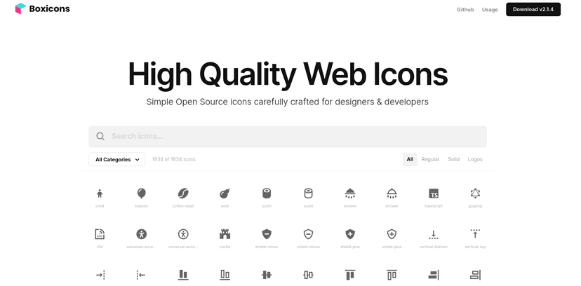 High-Quality Web Icons. Simple Open Source icons carefully crafted for designers & developers