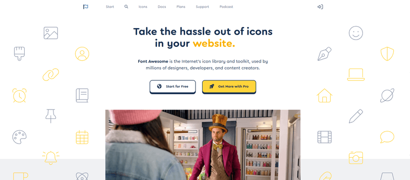 Get vector icons and social logos on your website with Font Awesome, the web's most popular icon set and toolkit.