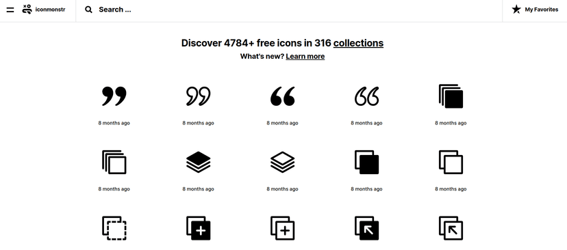 Discover 4796+ free icons in 313 collections. What's new? Collections. Popular. Random. Advertise. Donate. About. Contact.